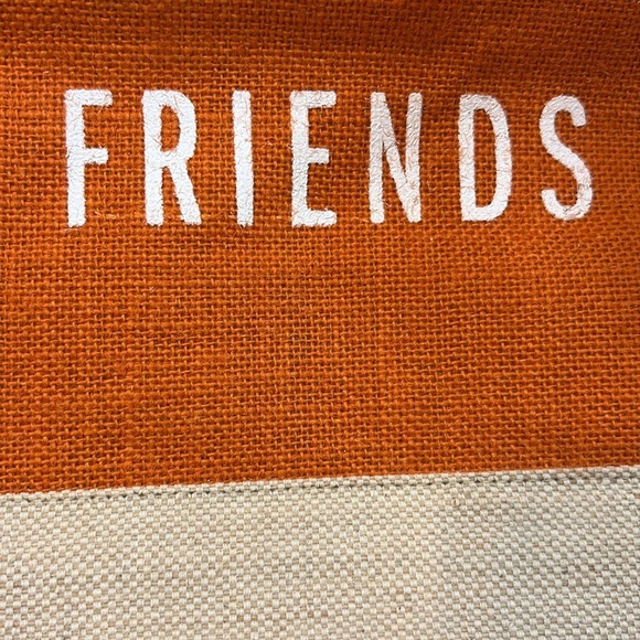 Apolis Market Day Jute Bag WTF Wine Tasting Friends Global Citizen Tote NWT - Picture 10 of 15